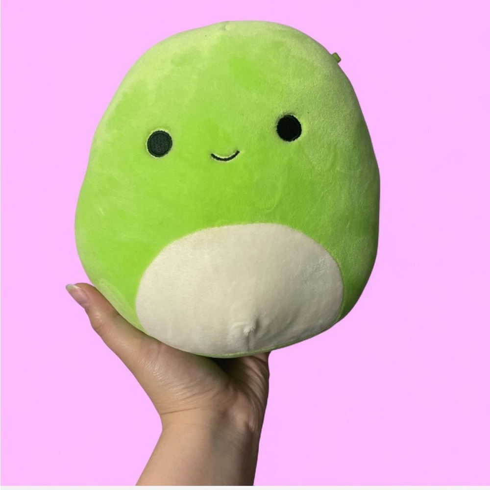 Squishmallows Green and White Plush Toy